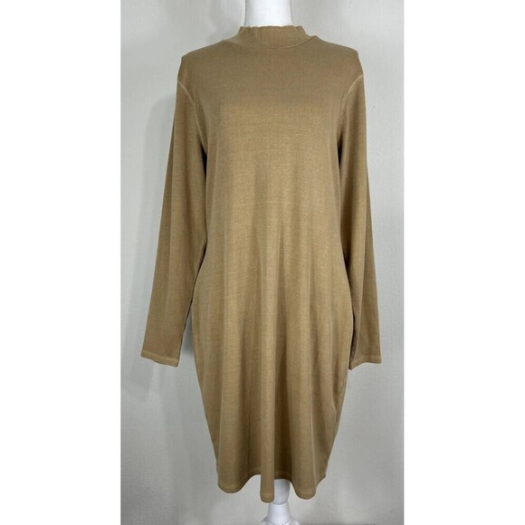 Old Navy Fitted Long Sleeve Mock Neck Rib Knit Mini Dress Size XL (16/18) - Picture 3 of 13